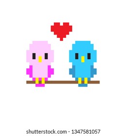 pixel art bird