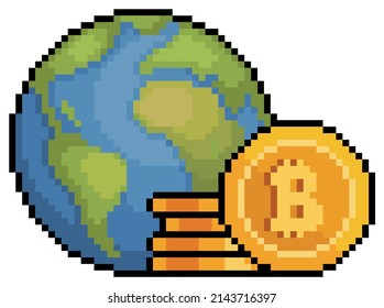 Bitcoin y criptomonedas de arte pixel en el mundo
