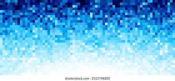 pixel art blue cyan white color background