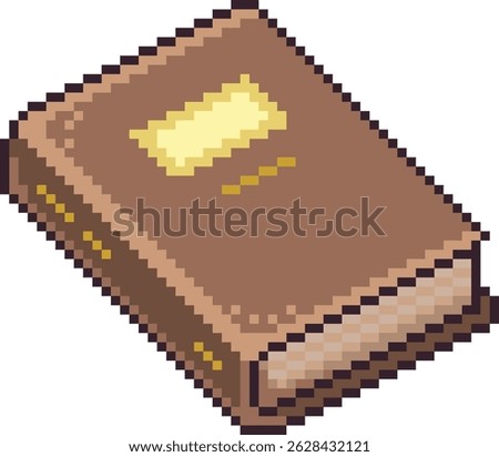 Pixel art book 8bit game icon