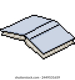 pixel art of book upside down isolated background