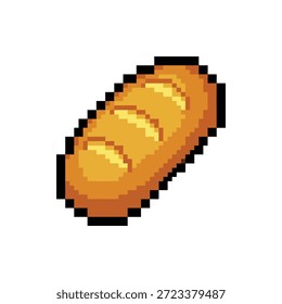 Pixel Art Brotlaib Sprite für Lebensmittel und Gesundheitssysteme in RPGs