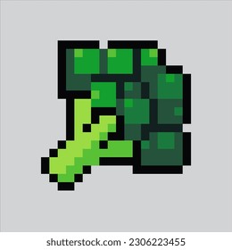 pixel art broccoli. broccoli vegetables pixelated design for logo, web,
mobile app, badges and patches. Video game sprite. 8-bit. Isolated vector illustration.