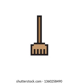 pixel art broom