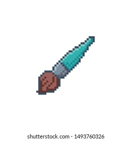 Pixel art brush tool icon.
Vector design for web design, mobile app, stickers and games.
