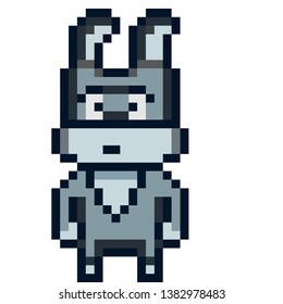 Pixel Art Bunny Full Body