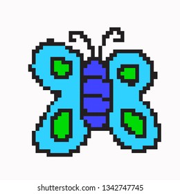 pixel art the butterfly