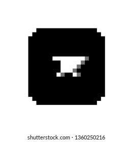 pixel art button buy White and black