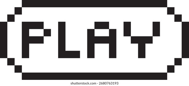 Icono de Botón de arte de píxeles juego