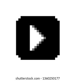 pixel art button next White and black