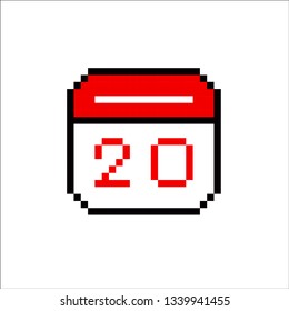 pixel art calendar