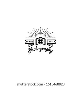 Pixel art camera logo icon design