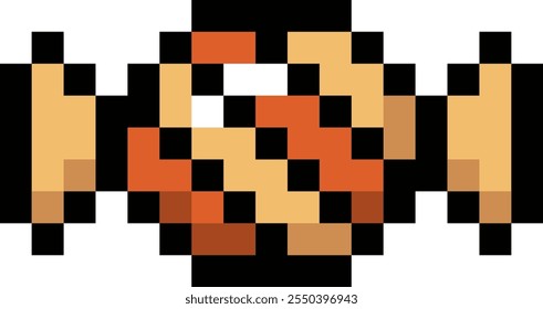 Pixel Art Candy Vector Illustration