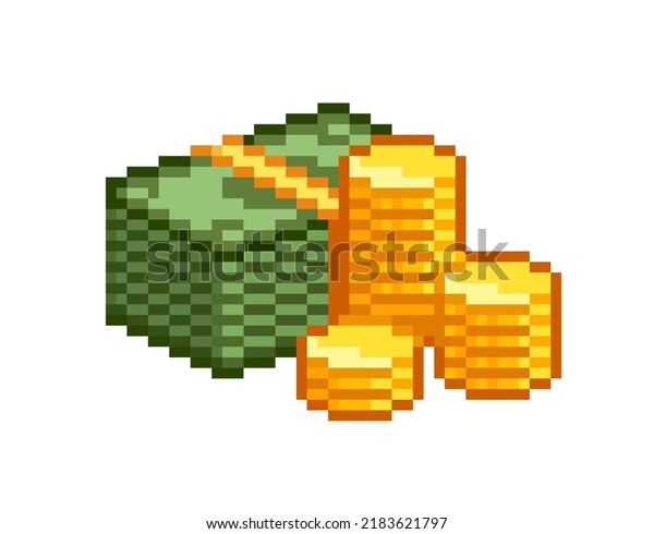 3,676 Pixel Wallet Images, Stock Photos & Vectors | Shutterstock