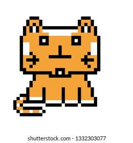 pixel art cat