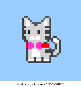 pixel art cat