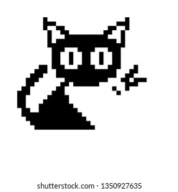 pixel art cat