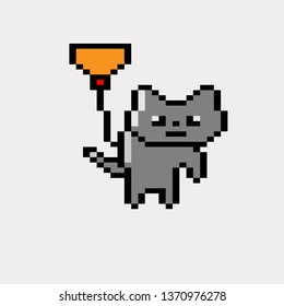 pixel art cat