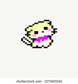 Pixel Art Cat Stock Vector (Royalty Free) 1373601026 | Shutterstock