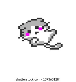 pixel art cat
