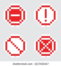 Obtención de signos de precaución en el arte de los píxeles