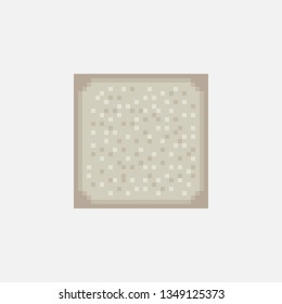 Pixel art cement texture for game platforms.
Vector illustration. 8 - bit sprite.
