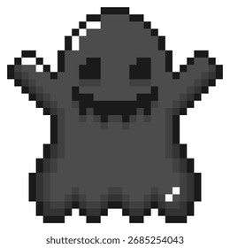 Pixel art character Fantasma de Halloween (2)