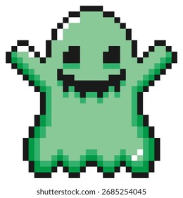 Pixel-Kunstfigur Halloween-Geist (7)