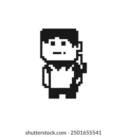 Ilustración vectorial de caracteres de Pixel Art