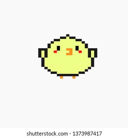 pixel art  chick