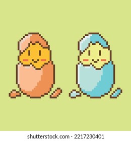 Pixel art. Chiicken Egg lindo 
