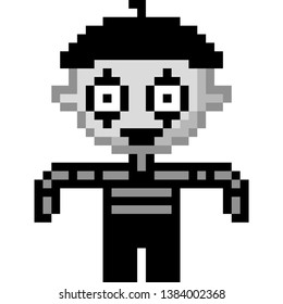 Pixel Art Chiness Ghost Cartoon