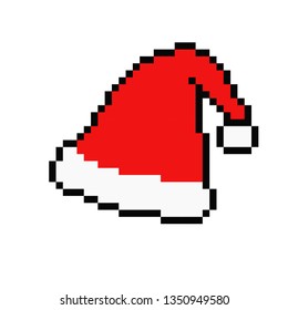 Pixel Art Christmas Hat