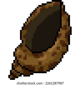 pixel art of clam shell hollow