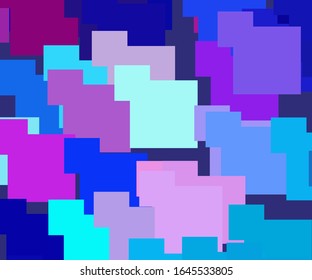 Pixelkunst buntes Muster. Retro-Mosaikhintergrund. Pixel Art 8 Bit Stil. Farbige Tapete-Vektorillustration. 