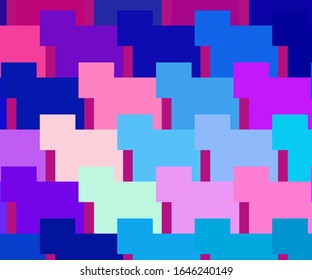 Patrón de color del arte de los píxeles. Fondo de mosaico retro. Estilo Pixel art 8 bits. Vector de papel pintado colorido. 