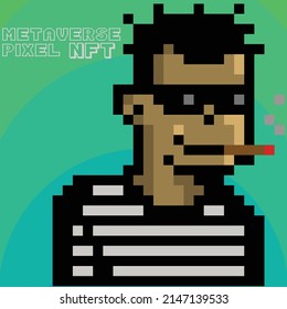 concepto de arte píxel. juego de arte de Pixel