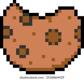 Ilustração do vetor do cookie Pixel Art Cracker