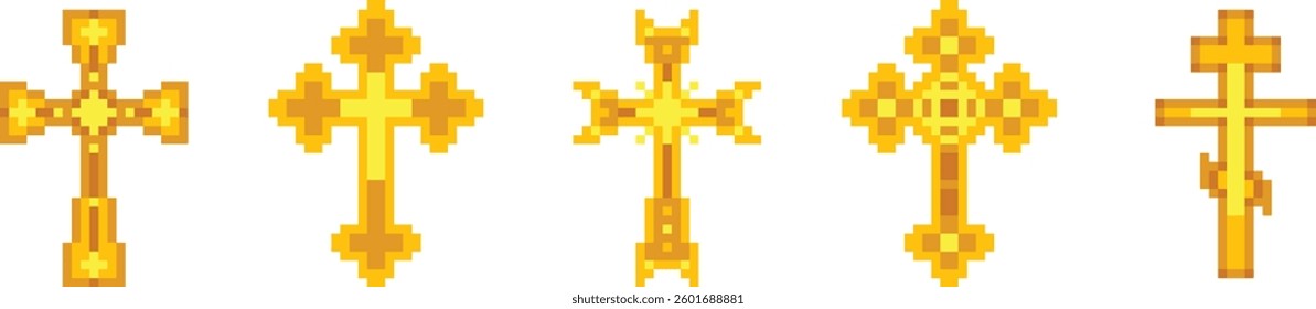 Pixel Art Cross Collection 3