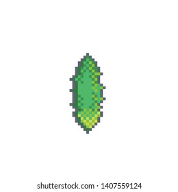 Pixel art cucumber icon.Vector design for web design, mobile app, stickers and games.
