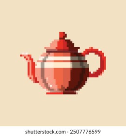 Pixel Art Cup. Retro cup style