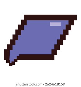 Pixel art cursor pointing up and to the right on a white background