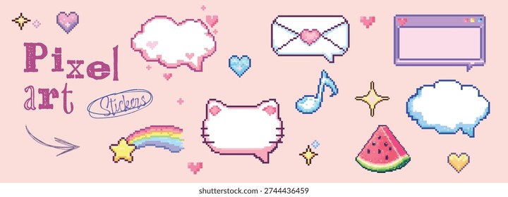 Pegatinas lindas del arte