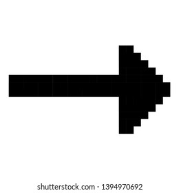 Pixel art design of Arrows. Vector illustration. Abstract Arrows in pixel style isolated