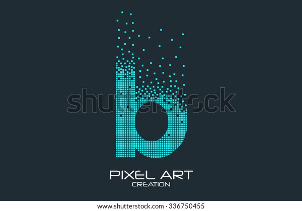 Pixel Art Design B Letter Logo 库存矢量图（免版税）336750455 | Shutterstock