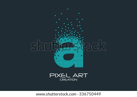 text logo pixel art message logo