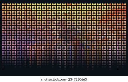 Pixel Art design - neon mosaic pattern, dark background. Vector clipart