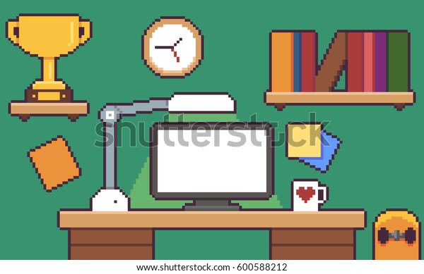 Pixel Art Desk