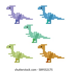 Pixel Art Dinosaur Dragon