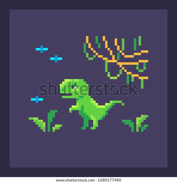 Pixel Art Dinosaur Nature Cute Pixelated Stokovye Izobrazheniya V Hd I Milliony Drugih Stokovyh Fotografij Illyustracij I Vektornyh Izobrazhenij Bez Licenzionnyh Platezhej V Kollekcii Shutterstock Ezhednevno Dobavlyayutsya Tysyachi